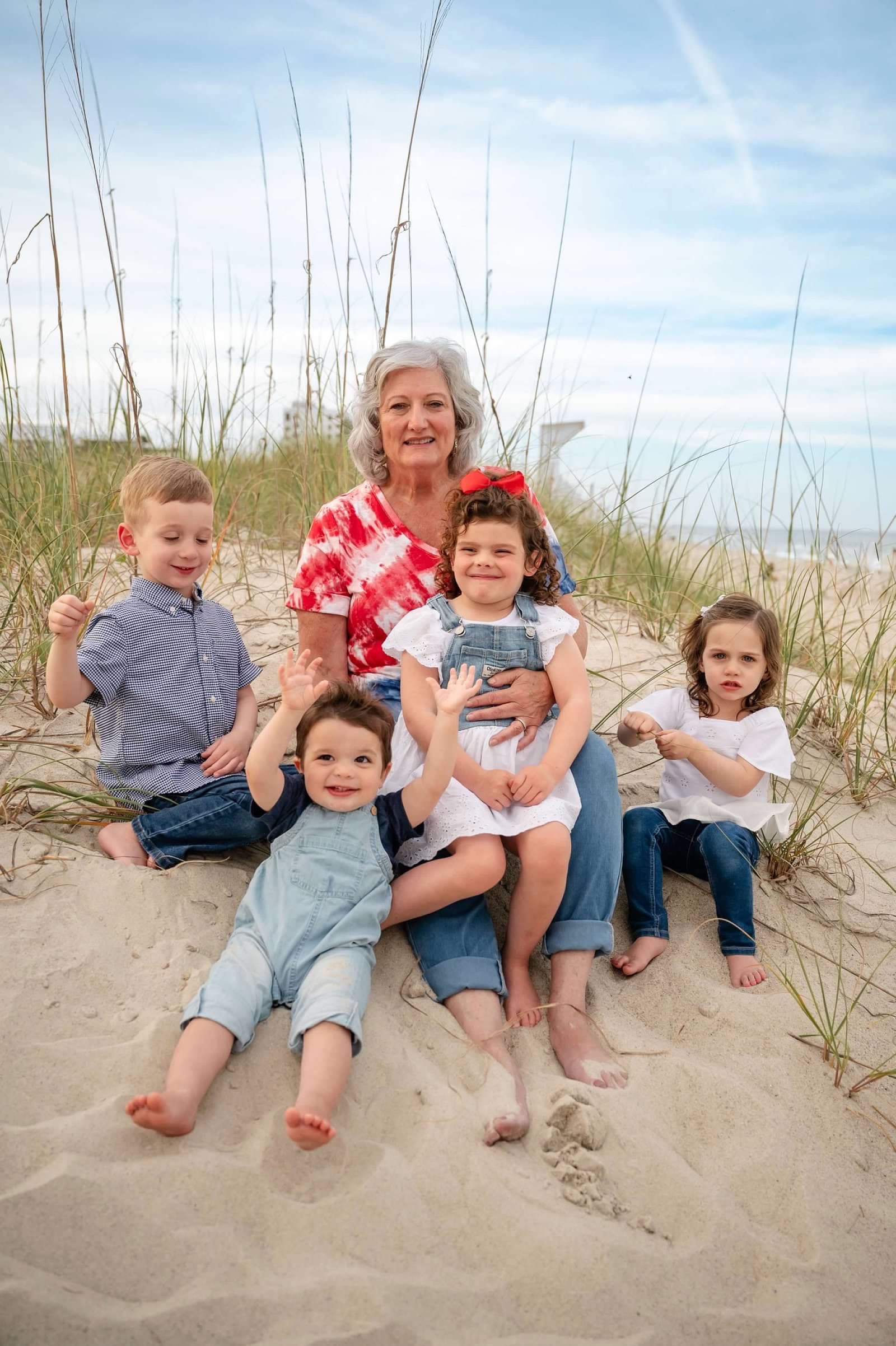 Erin with her grandchildren